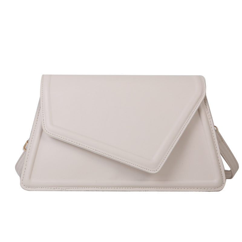 Women's Simple Textured Fashion Solid Color Shoulder Messenger Bag
