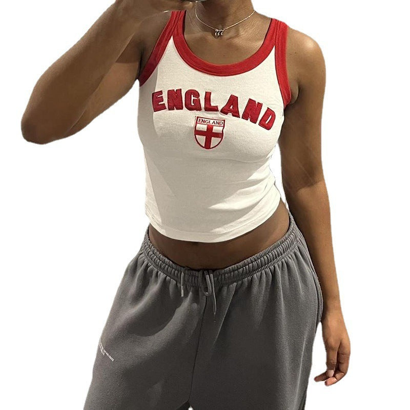 Slim-fit Short Sleeveless Vest For Women