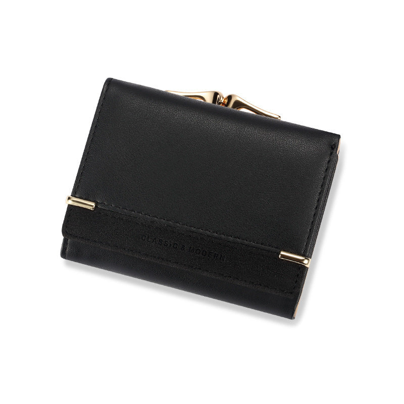 Vintage Women's Short Frosted Korean Version Zero Wallet