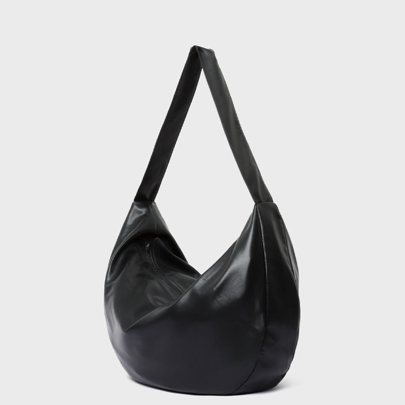 Casual Soft Leather Large Capacity Shoulder Crossbody Tote Bag