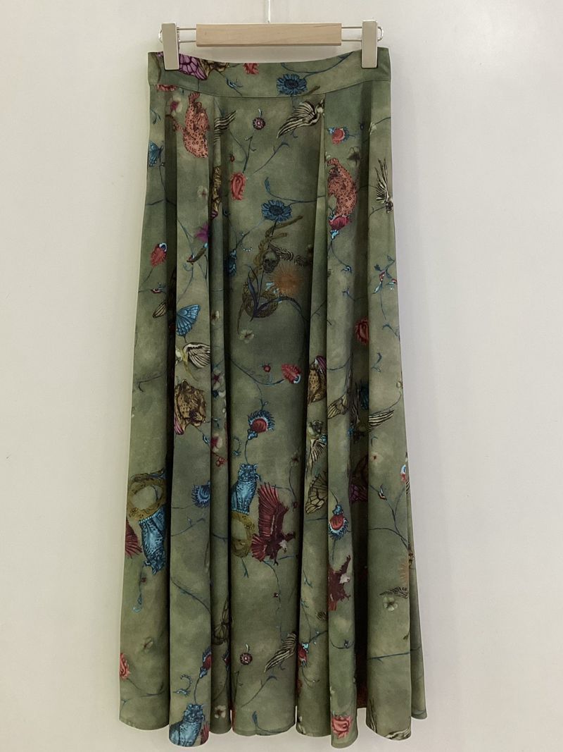 Spring And Summer New Draping Silky All-match High Waist Skirt