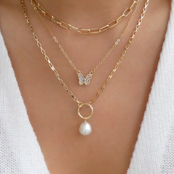 Chain Necklace Multi-layer Twin Necklace Women's Fashion - Chic Angle