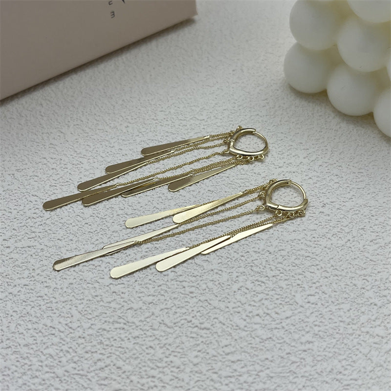 Long Fringe Earrings Special-interest Design Women - Chic Angle