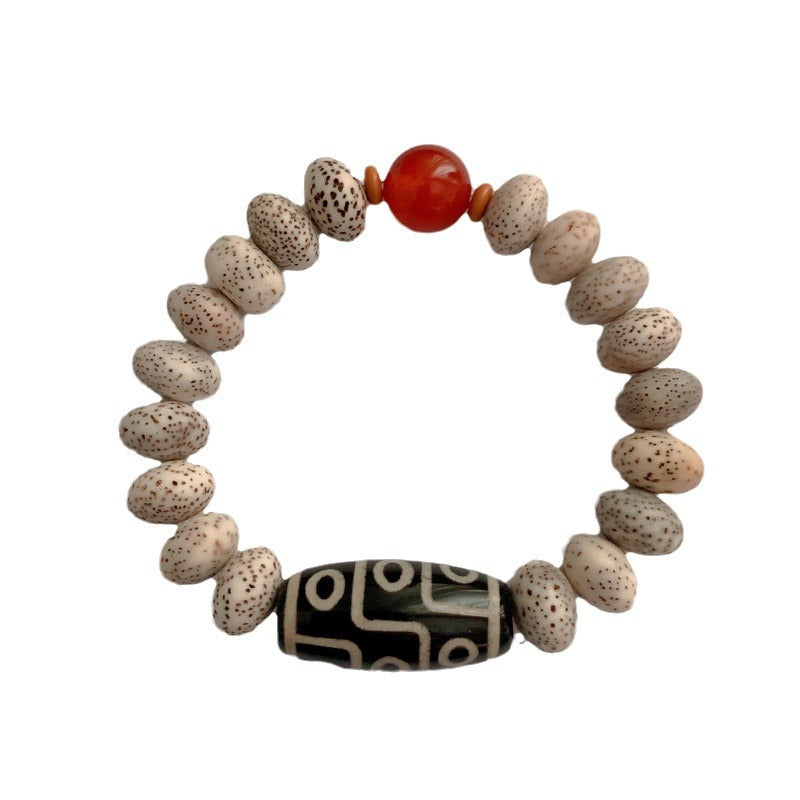 Xingyue Bodhi Tibet Beads Agate Bracelet Male - Chic Angle