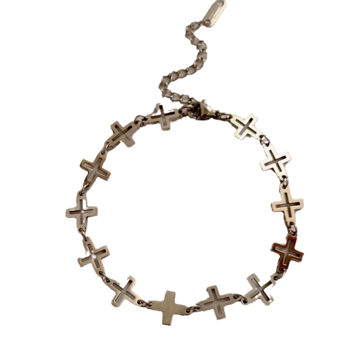 Cross Bracelet For Men And Women Retro Hip Hop - Chic Angle