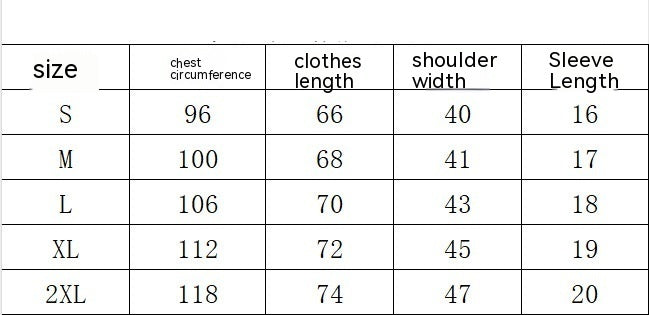 Cartoon Heart Printing Round Neck Short Sleeve
