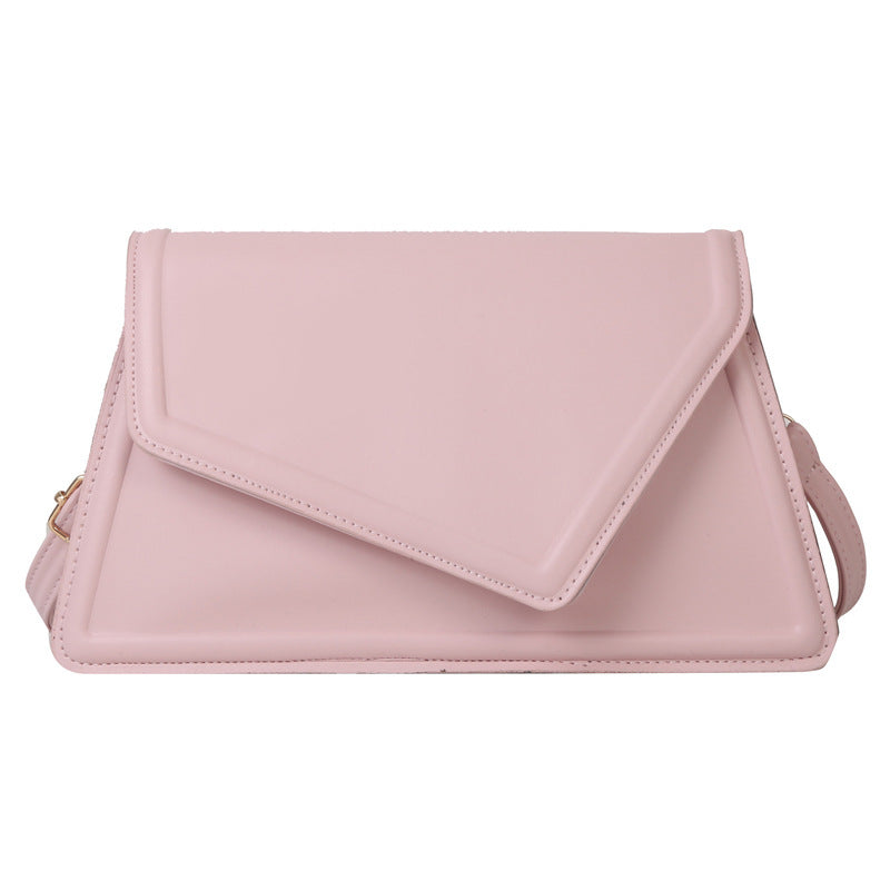 Women's Simple Textured Fashion Solid Color Shoulder Messenger Bag