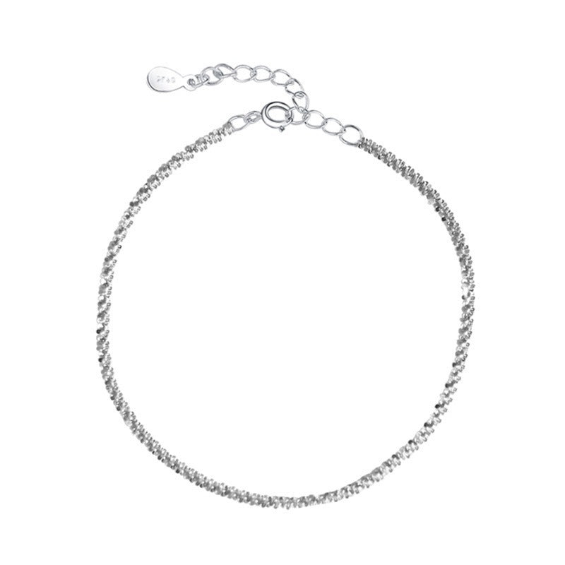 Female Fashion Cross Double-circle Anklet - Chic Angle