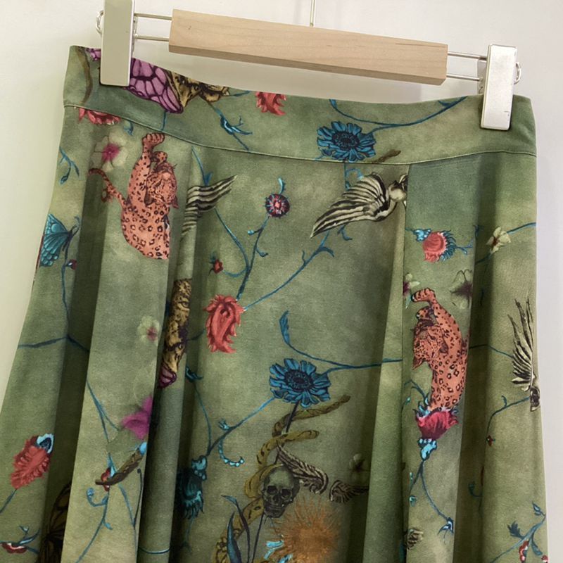 Spring And Summer New Draping Silky All-match High Waist Skirt