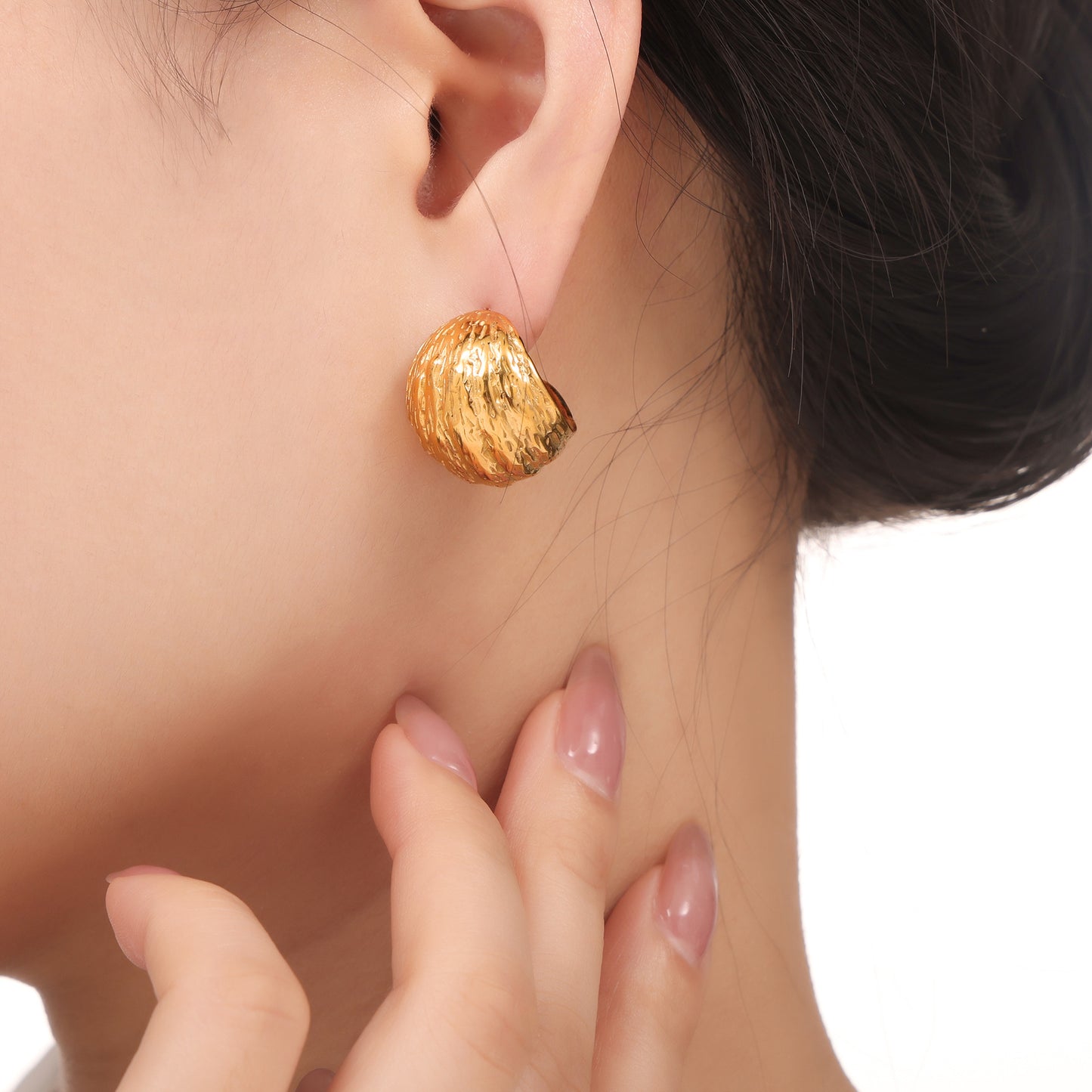 Women's Fashion Multi-layer Line Texture Earrings