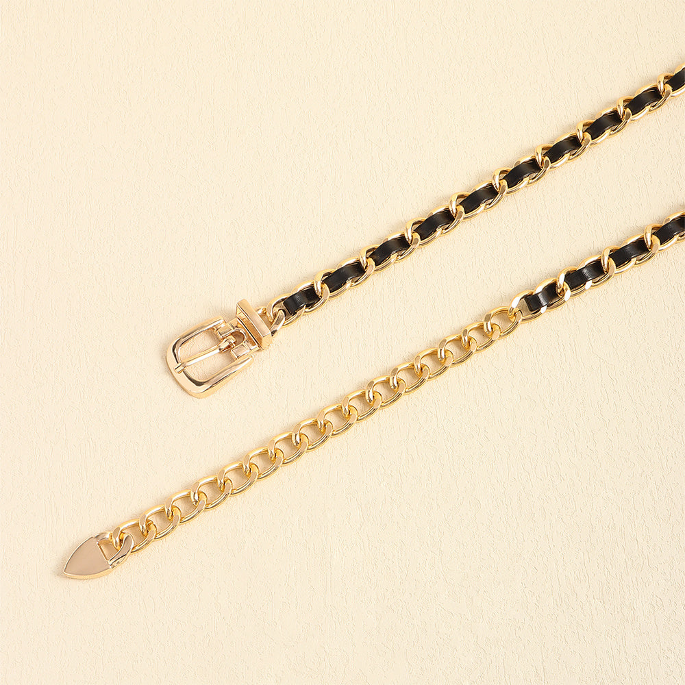 High Sense Waist Chain Metal Lady Versatile Decorative Belt Thin Chain With Skirt Suit Belt Body Chain