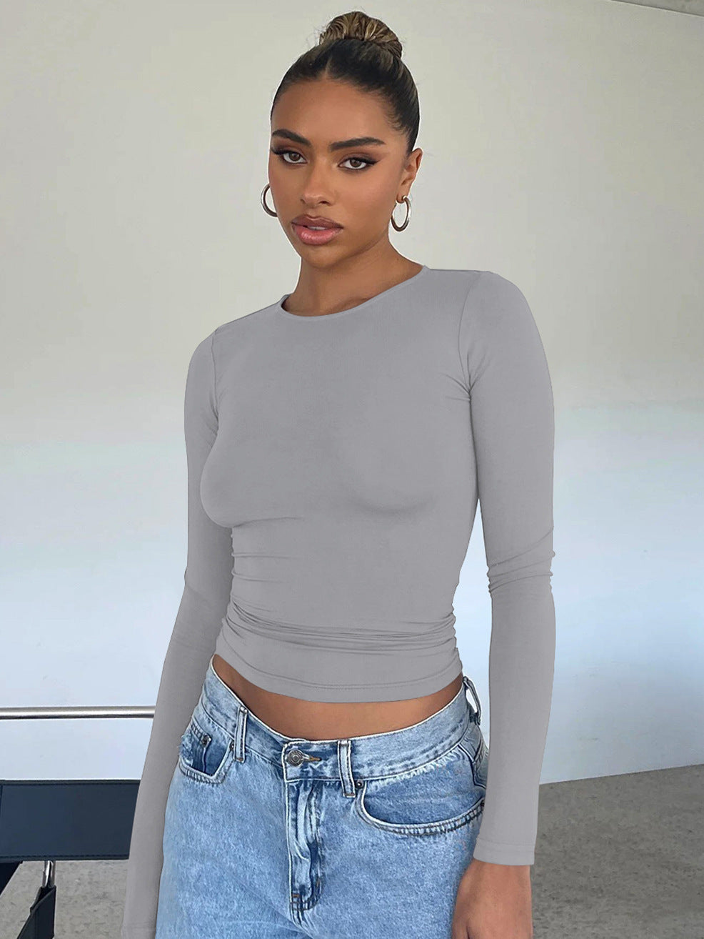 Slim-fit Fashion Long-sleeved Top Base