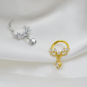 316L Medical Steel New Zircon Nasal Septum Nail