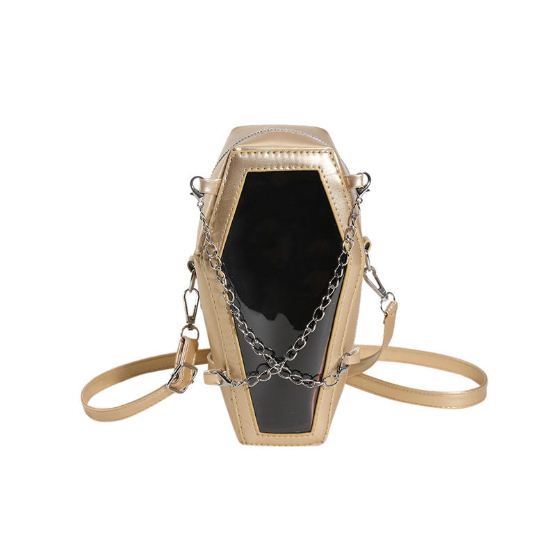 European And American Style PVC Mirror With Chain Shoulder Bag