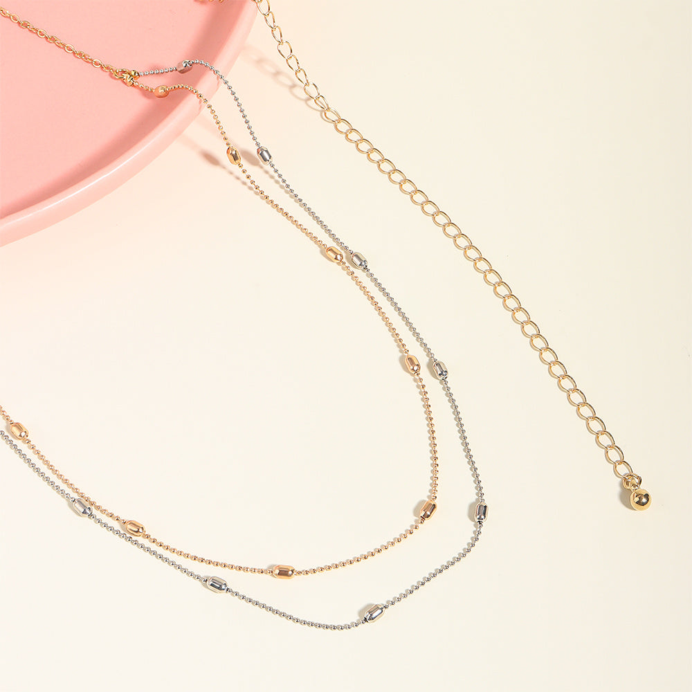 Summer Beach Sexy Body Chain Gold Silver Double Thin Chain Bead Waist Chain Street Fashion Retro Beauty Belly Chain