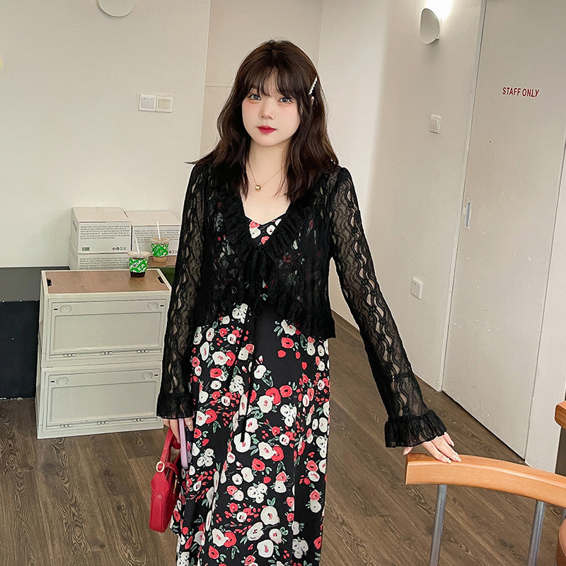 Temperament Knee-length Floral Dresses