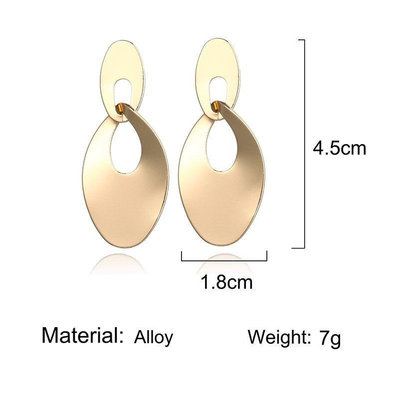 Hollow Double Hoop Earrings