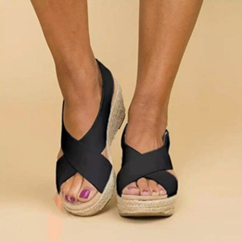 Wedge Heel Platform Sandals