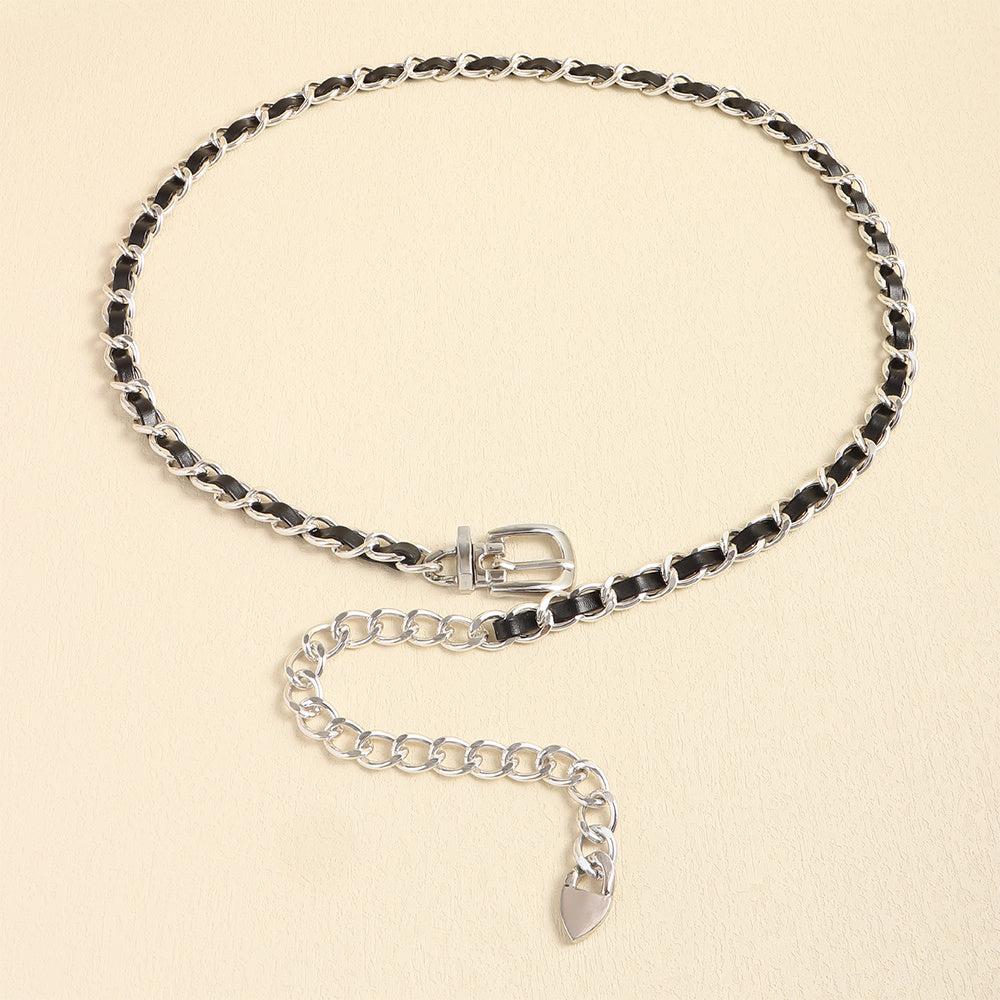 High Sense Waist Chain Metal Lady Versatile Decorative Belt Thin Chain With Skirt Suit Belt Body Chain