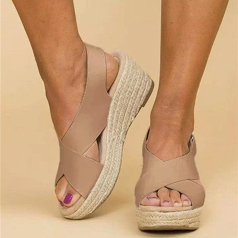 Wedge Heel Platform Sandals