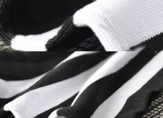 Striped Stitching Casual Slim Dress