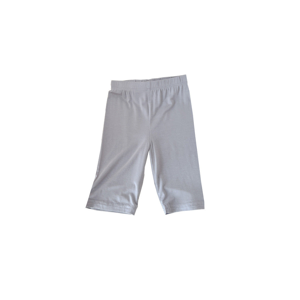Thin Girls' Shorts Ice Silk Safety Pants Children