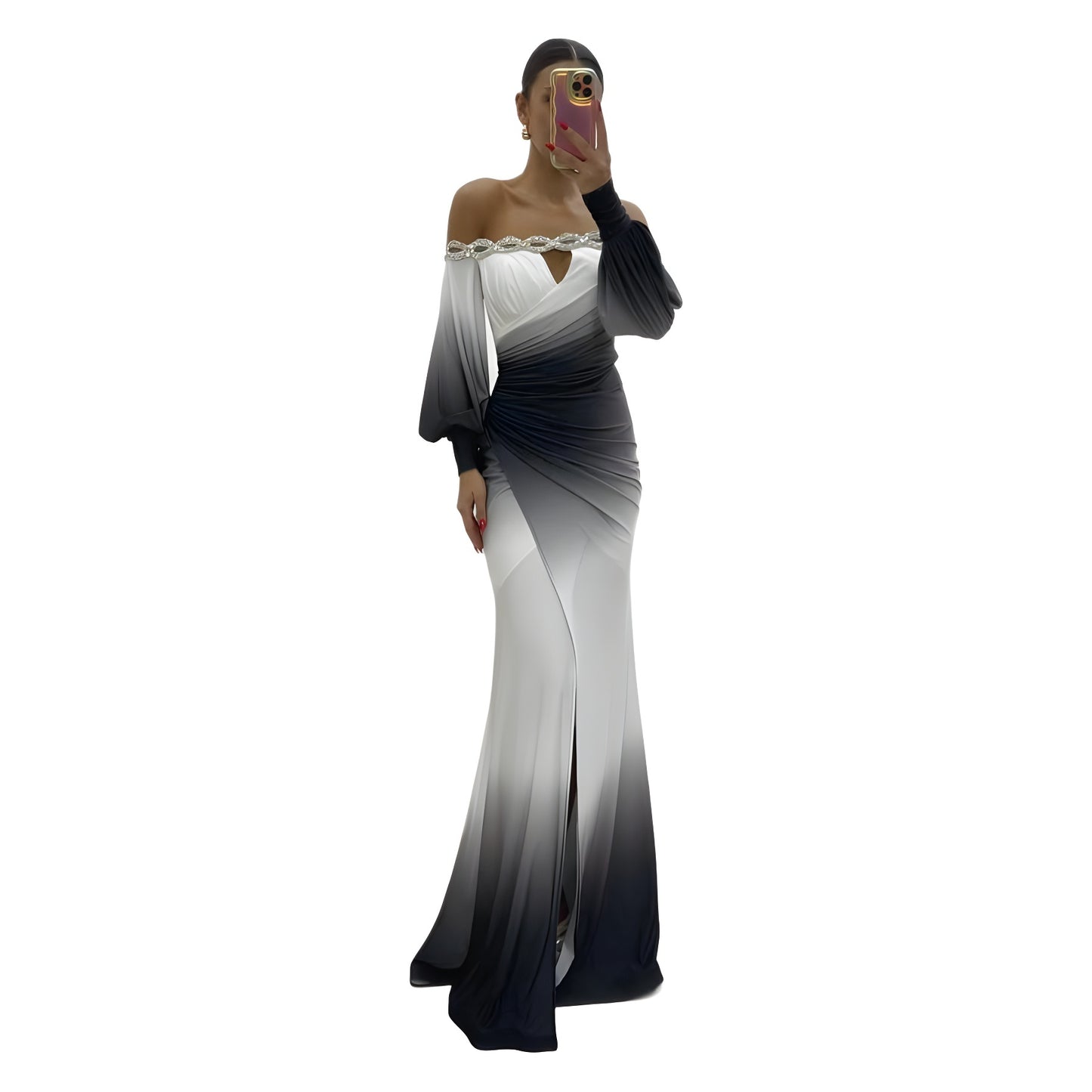 Party Sling Positioning Split Dress Loose