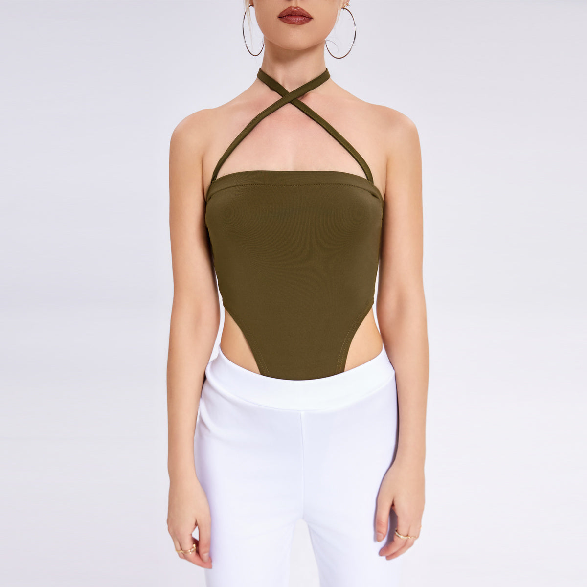 One -word Collar Hanging Neck Band -lap Background