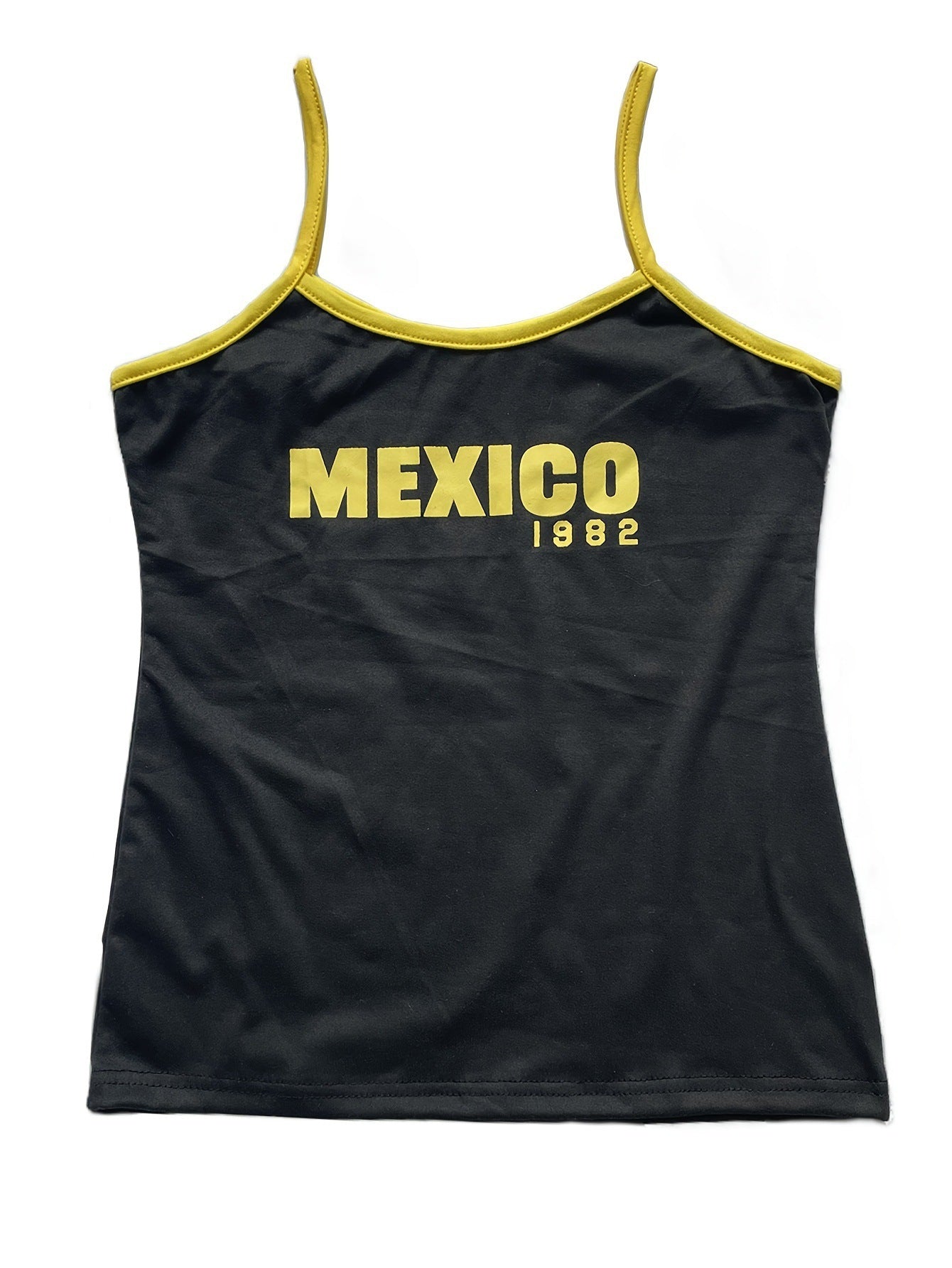 Aesthetic Retro T-shirt Vest Letter Print Pattern