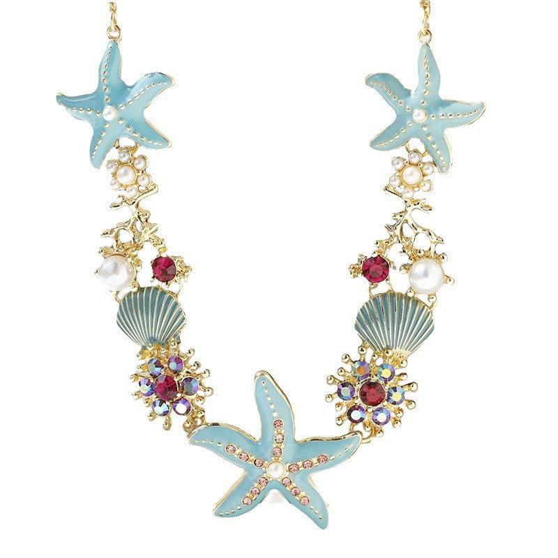 Fashion Starfish Shell Clavicle Chain Female - Chic Angle