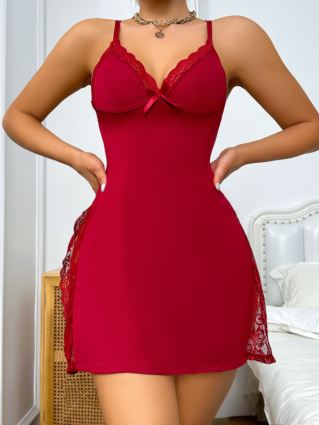 Fashion Sexy Suspender Midi Dress
