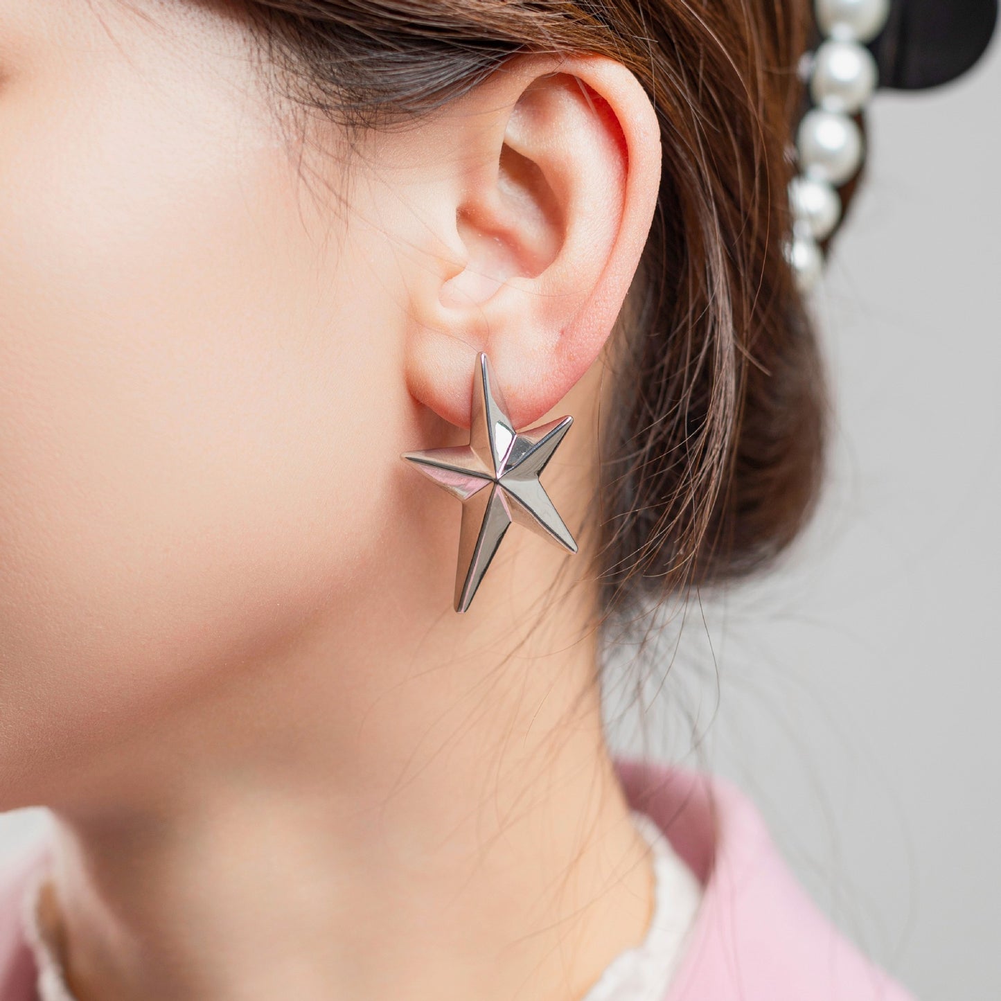 Fashionable Elegant High-grade Cold Style Niche Design Earrings Brass Plated