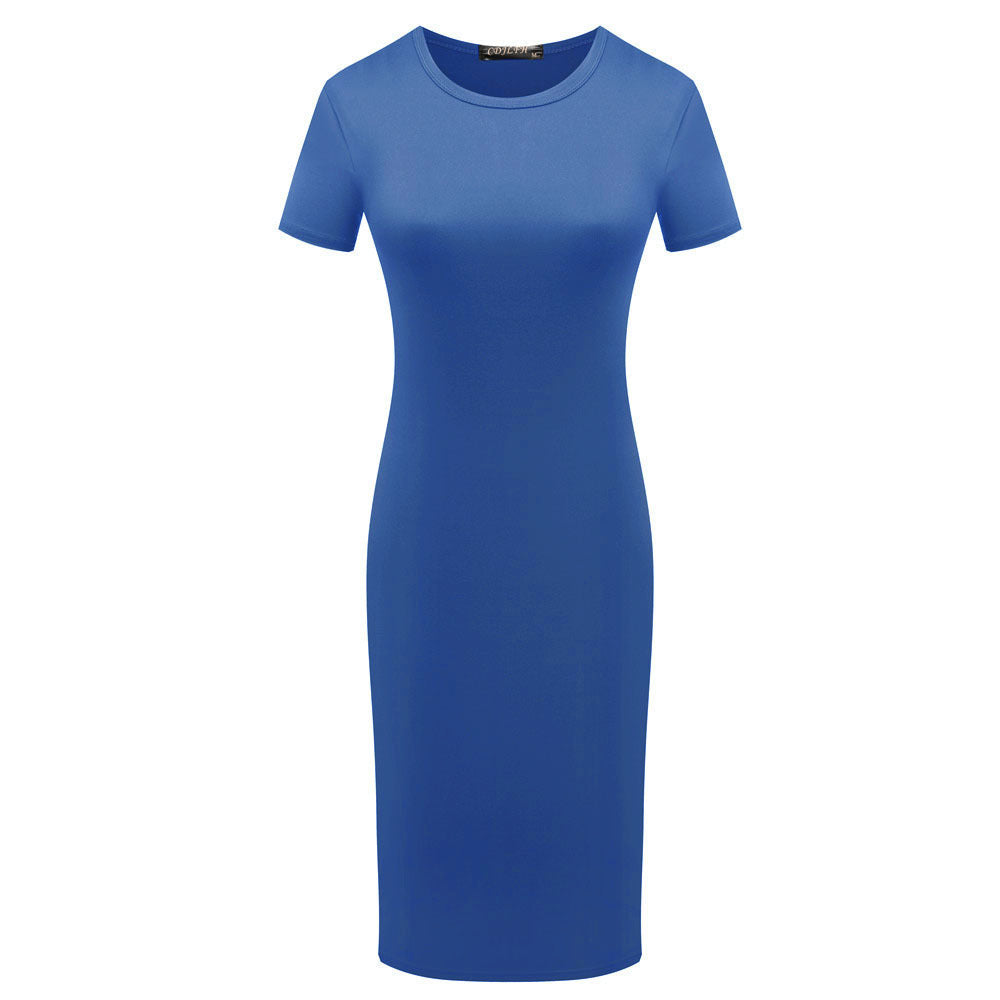 speed sells wish explosion fashion new hot sale package hip single piece ladies short sleeve summer dress