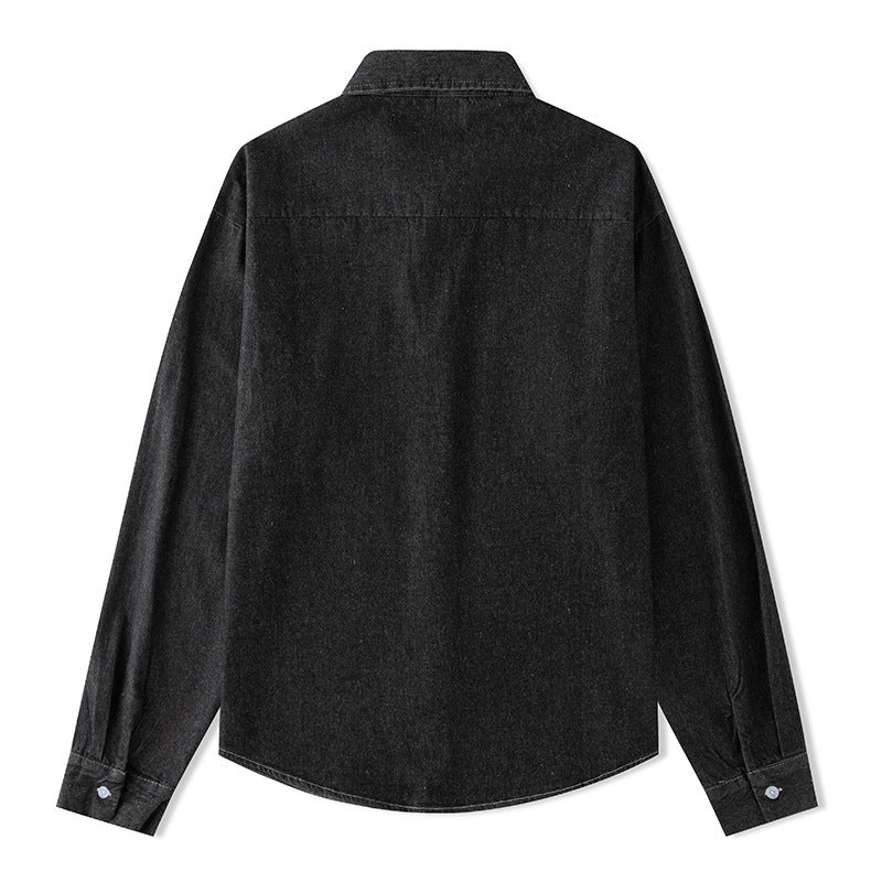 Women's Long Sleeve Denim Shirt All-matching Shirt