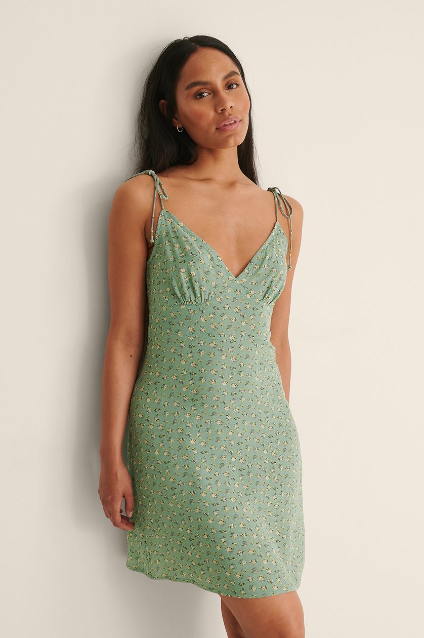 Floral Sling Dress Beach Seaside Vacation Waist Slim Slimming Long Skirt