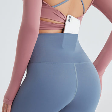 Yoga Clothes Tight Nude Trousers Women Peach Buttocks Quick-drying Sweat