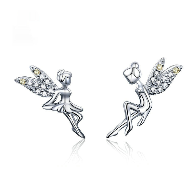 Aifule Irregular Round Earrings S925 Inlaid Customer Designed