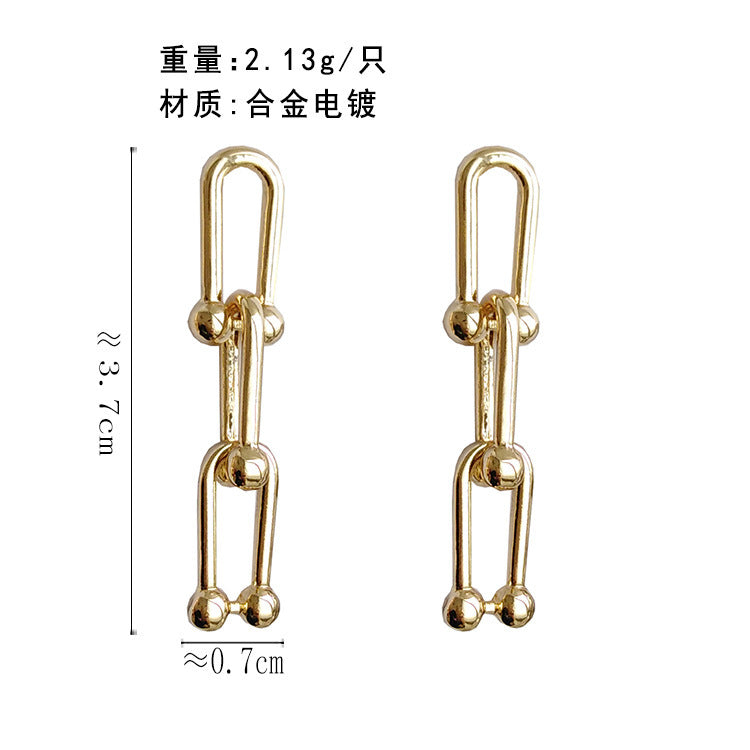 Personalized Chain Earrings