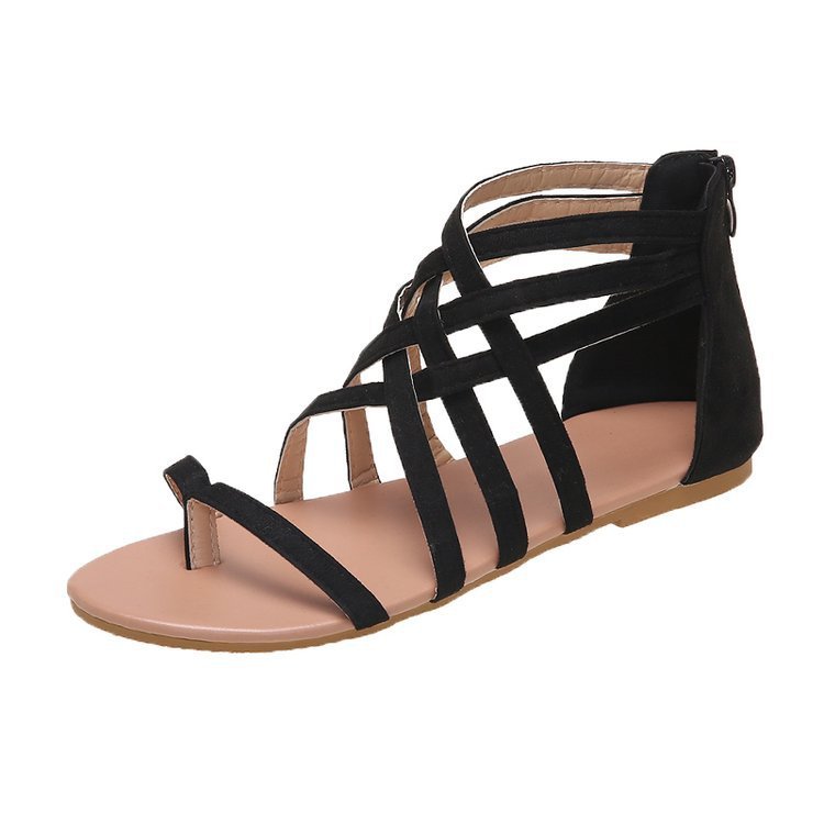 Flip-flops Flat Cross Straps European And American Roman Sandals
