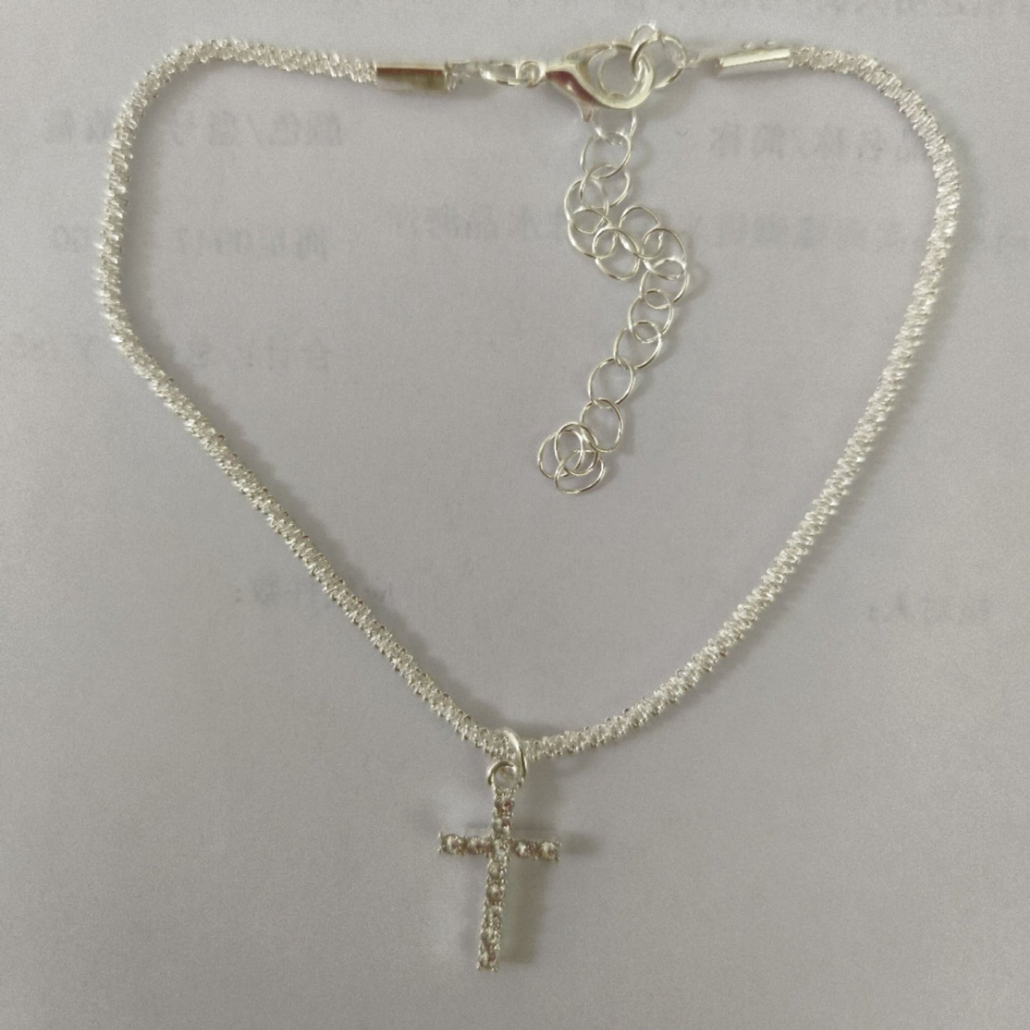 Female Fashion Cross Double-circle Anklet - Chic Angle