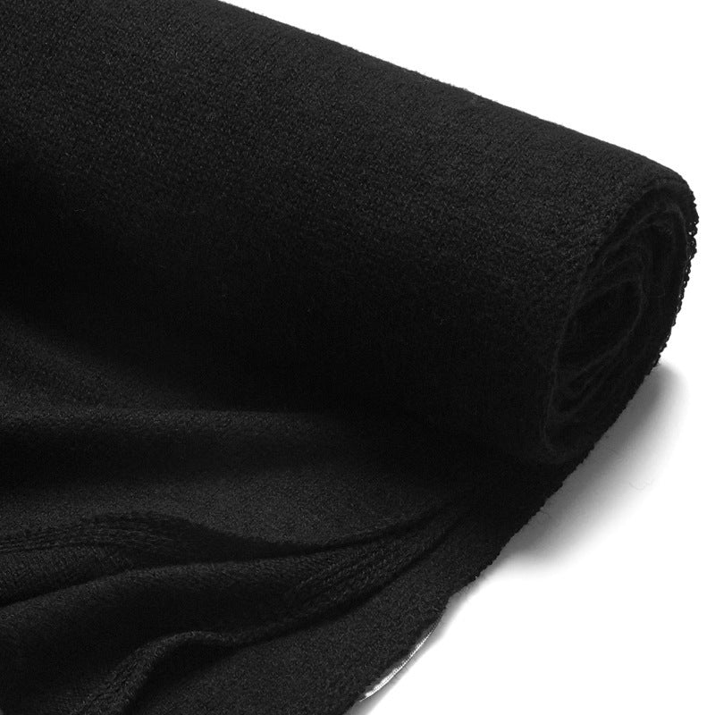 High-end Cashmere Scarf Women Double-sided Solid Color