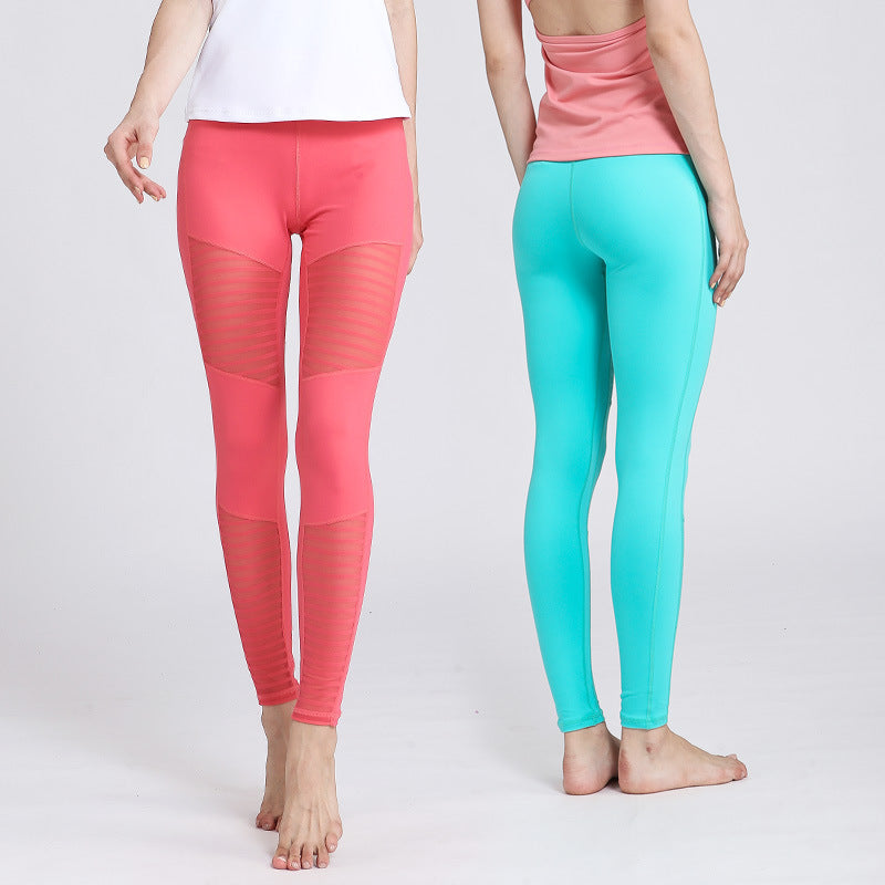 Pure Color High-waist Hip-lifting Fitness Pants