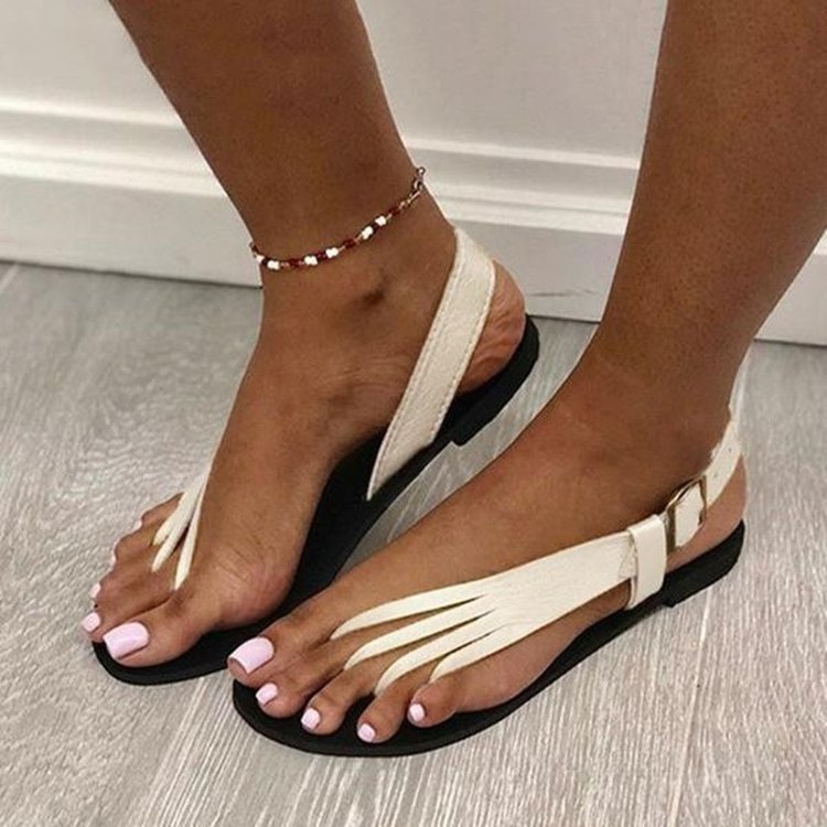 Ladies Flip-flop Flat Side Empty Fashion Sandals