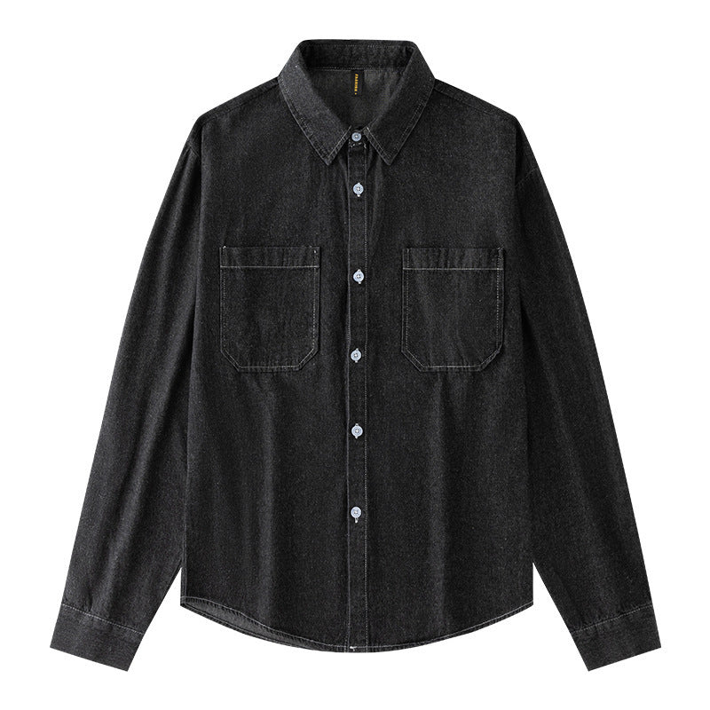 Women's Long Sleeve Denim Shirt All-matching Shirt