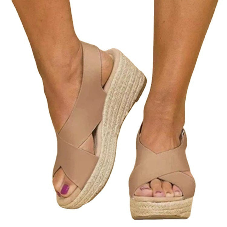 Wedge Heel Platform Sandals