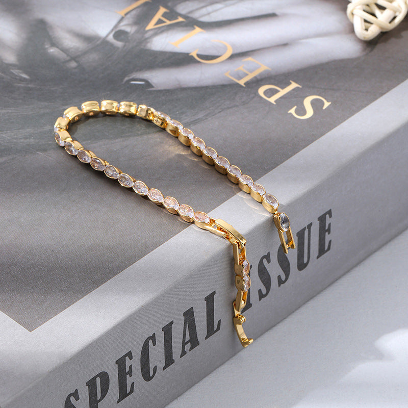 Special-interest Design High-grade Bracelet Full Diamond Light Luxury