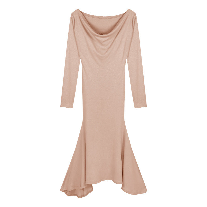 Pink Long-sleeved Dresses