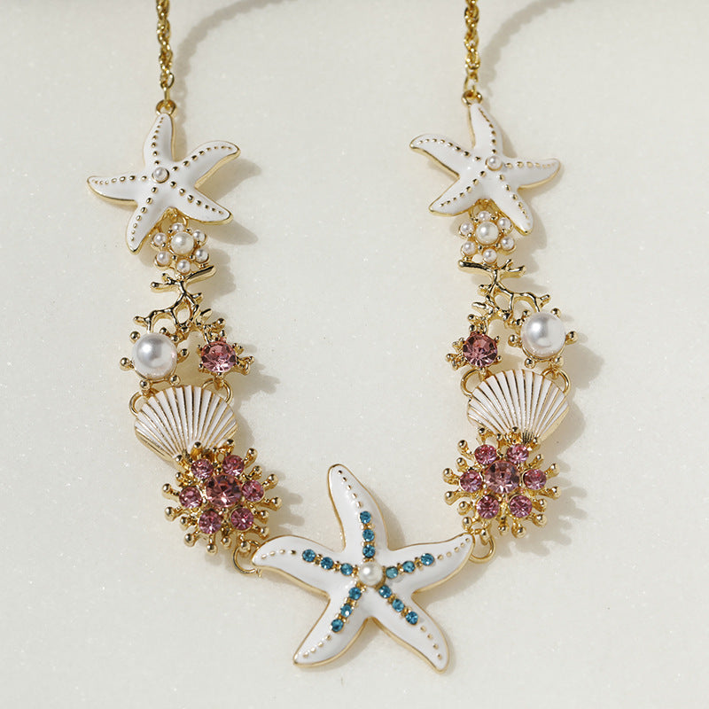Fashion Starfish Shell Clavicle Chain Female - Chic Angle