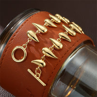 Thorn Stitching Water Drop Pendant Bracelet