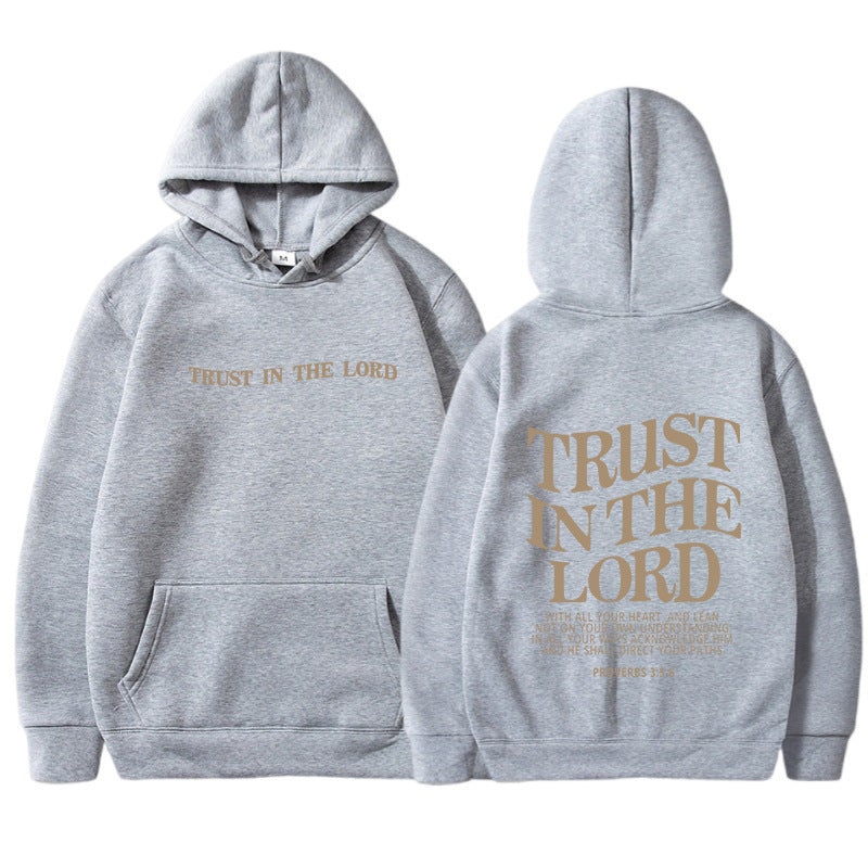 Letter Printed Hoodie Sports Long Sleeve Hoodie